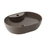 Seramiksan - ALTO MAT METALİK KAHVE TEZGAH ÜSTÜ LAVABO BATARYA DELİKLİ