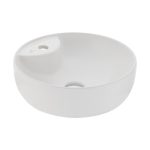 Seramiksan - SOLE MAT BEYAZ TEZGAH ÜSTÜ LAVABO BATARYA DELİKLİ