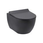 Seramiksan - HILL RIM-OUT MAT ANTRASIT ASMA KLOZET TAHARET DELİKSİZ