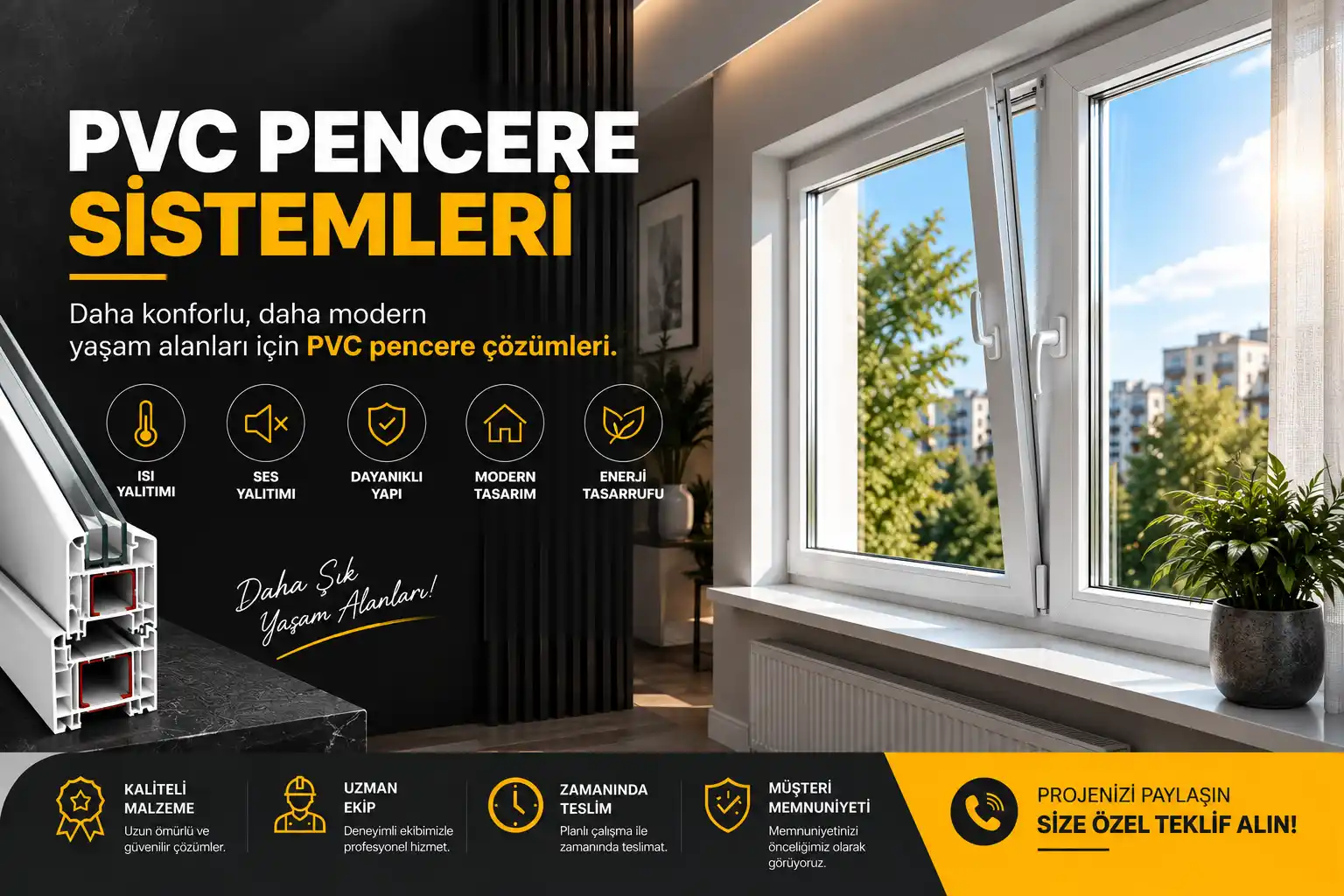 pvc pencere sistemleri